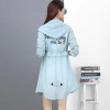 Women's mid-length sun-protective clothing, UV-resistant, summer new Korean-style loose ultra-thin lace-up hooded waist-cinching jacket, trendy Application Scenario